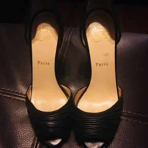 Christian Louboutin peep toe heels AUTHENTIC
